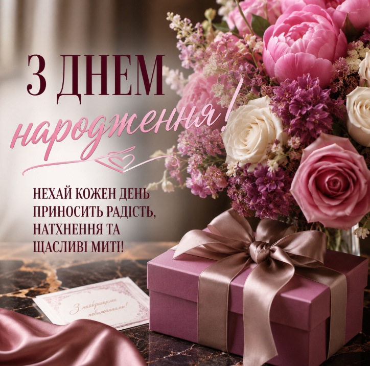 Гарне привітання з днем народження жінці