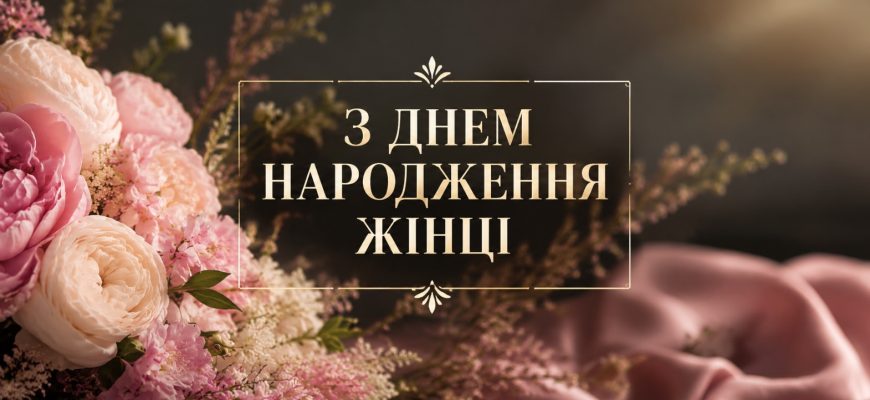 Красиві привітання з днем народження жінці