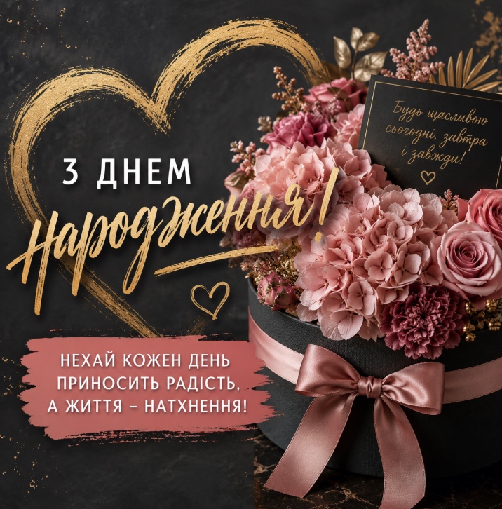 Креативне привітання з днем 