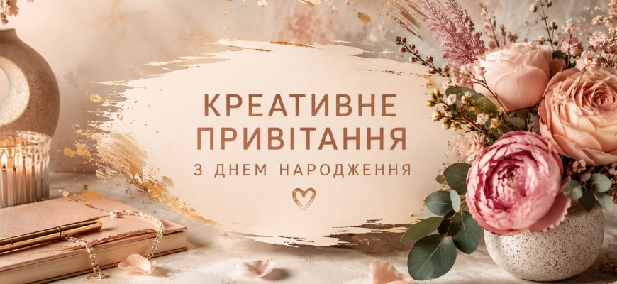 Креативне привітання з днем народження жінці
