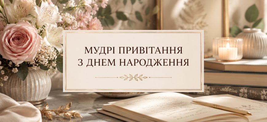 Мудрі привітання з днем народження жінці