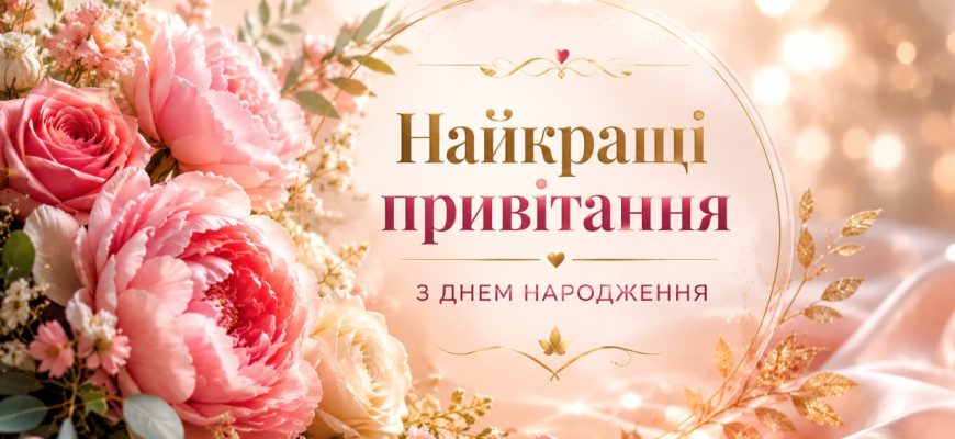 Найкращі привітання з днем народження для жінок