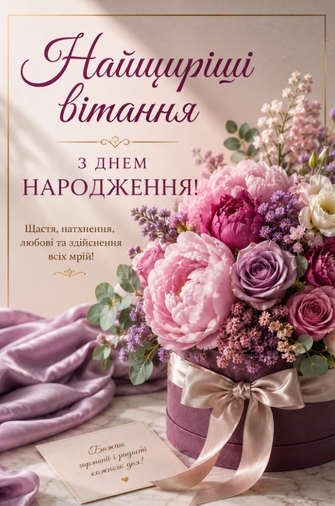 Найщиріші вітання з днем народження жінці