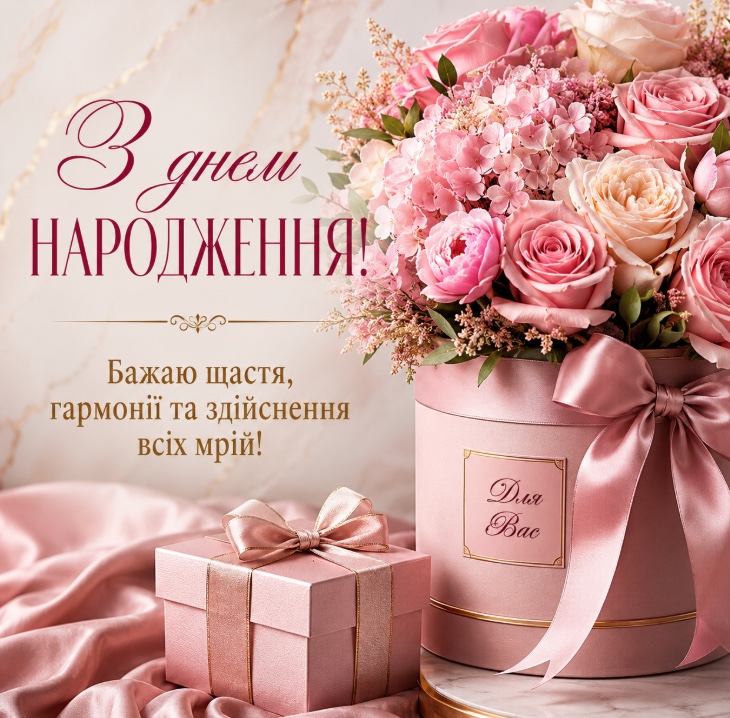 Нові привітання з днем народження жінці