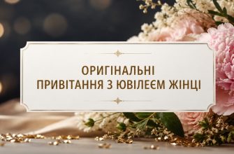 Оригінальні привітання з ювілеєм жінці