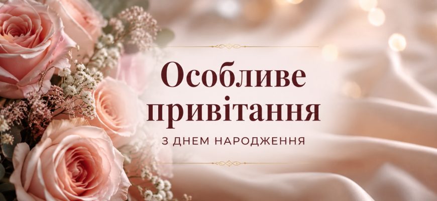 Особливе привітання з днем народження жінці
