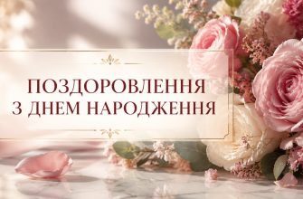 Поздоровлення з днем народження для жінки