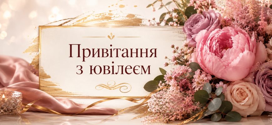 Привітання з ювілеєм жінці