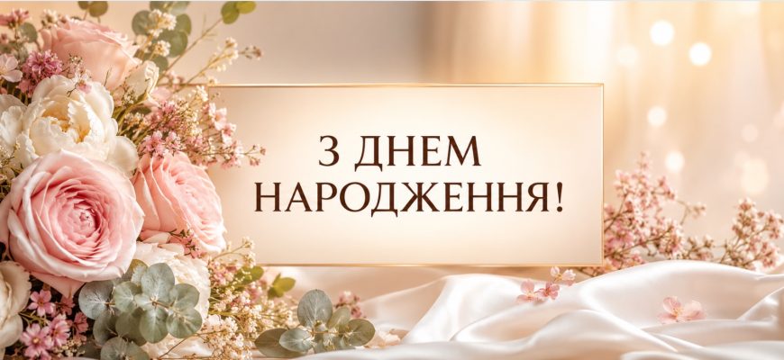 Українські привітання з днем народження жінці