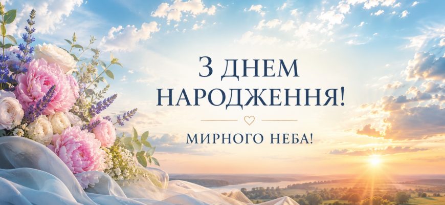 З днем народження жінці мирного неба