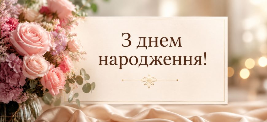 З днем народження жінці в прозі