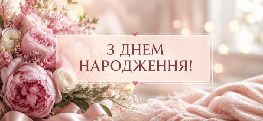 Зворушливе привітання з днем народження жінці